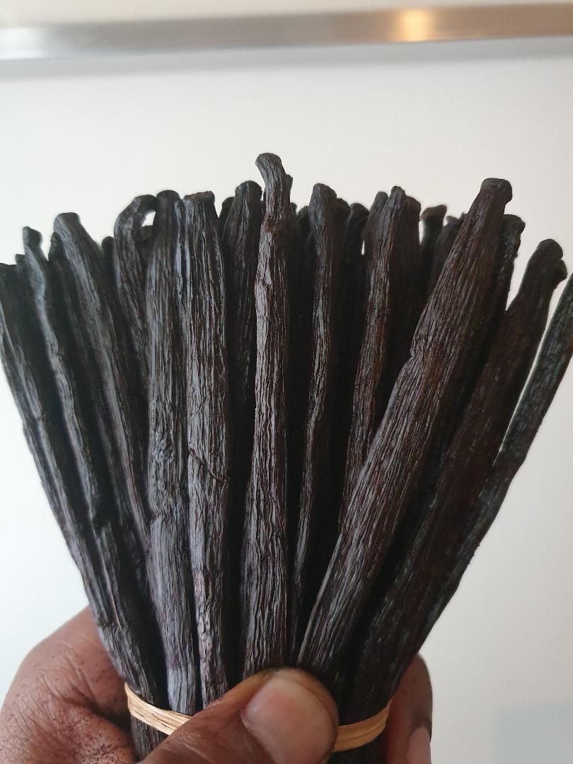 3 gousses de vanille Bourbon de Madagascar noires non fendues EXTRA larges et longues SOUS VIDES / 18 à 24 cm / Haute Qualité